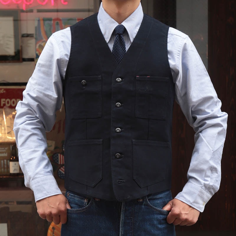 SOUTIENCOL /スティアンコル MOLESKIN WORK VEST 132003の通販